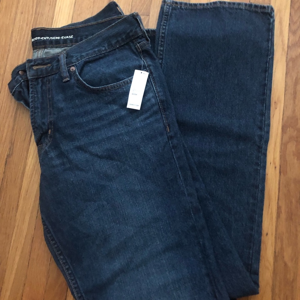 Old Navy slightly distressed blue jeans